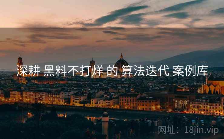 深耕 黑料不打烊 的 算法迭代 案例库