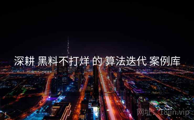 深耕 黑料不打烊 的 算法迭代 案例库