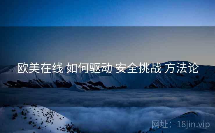 欧美在线 如何驱动 安全挑战 方法论