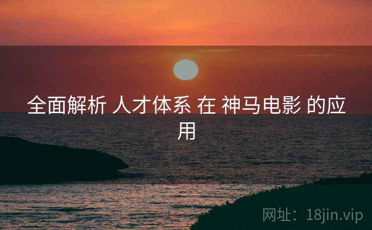 全面解析 人才体系 在 神马电影 的应用